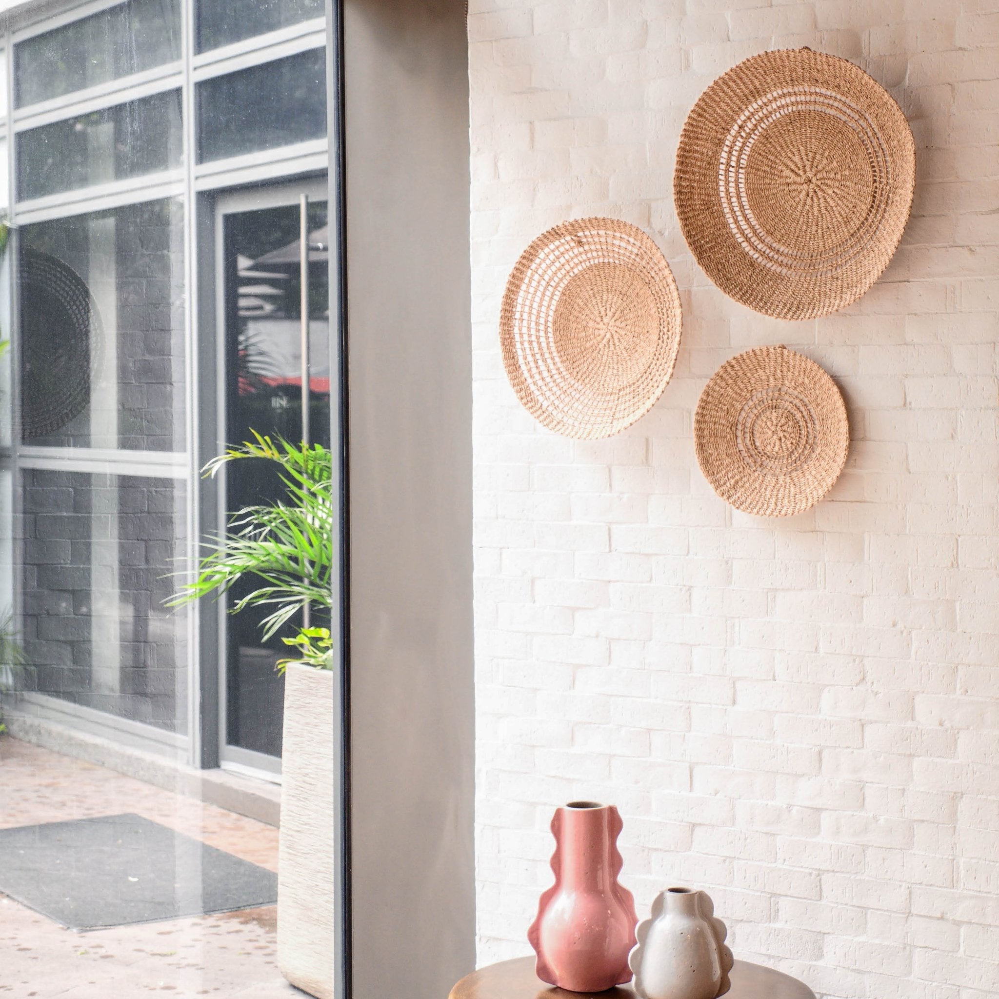 Open Weave Wall Baskets, Small - Sea Green Designs