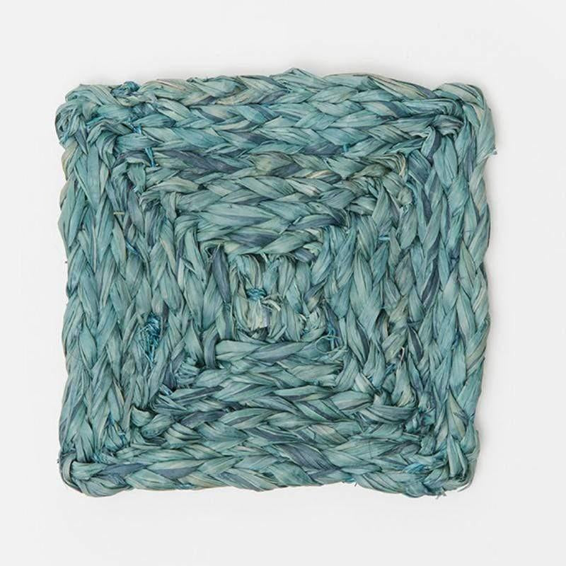 Zoey Mixed Blue Square Coaster (4) - Sea Green Designs