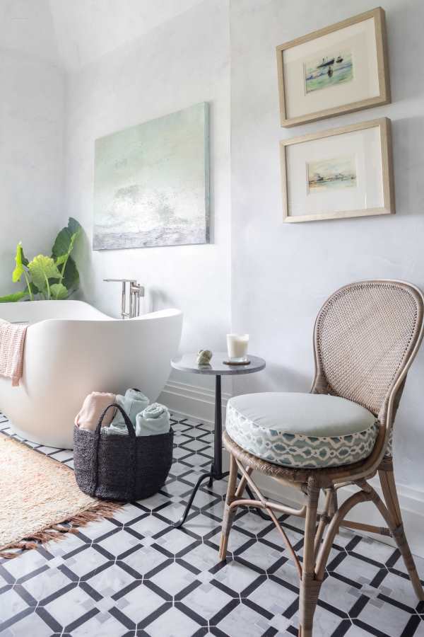 Create a Coastal Spa Retreat In Your Primary Bathroom - Sea Green Designs