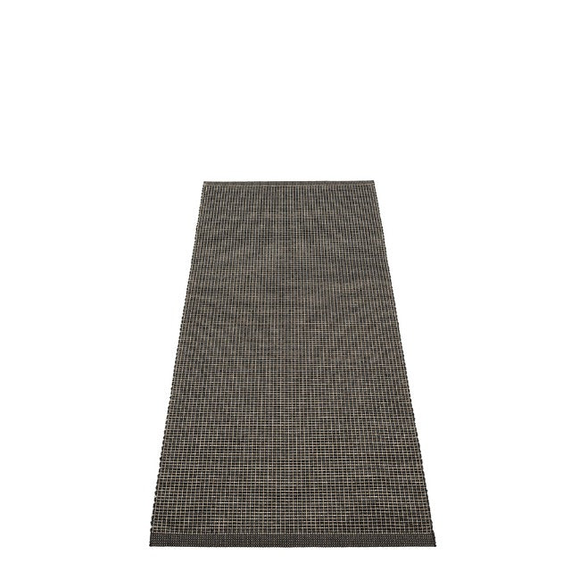 Emm Rug - Black Linen Metallic - Sea Green Designs