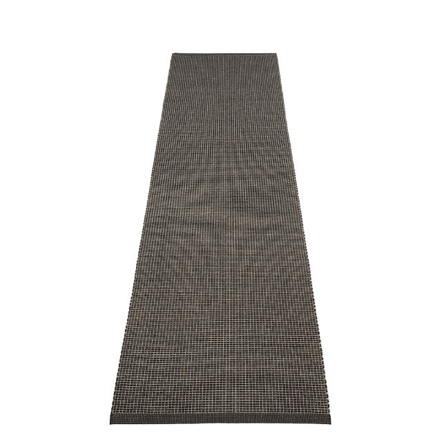 Emm Rug - Black Linen Metallic - Sea Green Designs