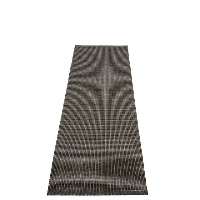 Emm Rug - Black Linen Metallic - Sea Green Designs