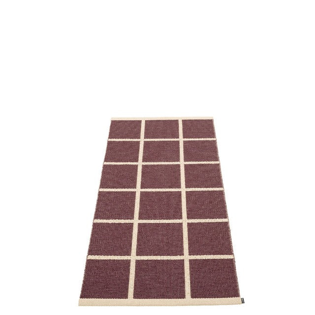Criss Rug in Burgundy - Sea Green Designs