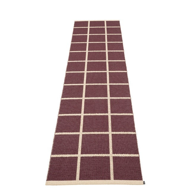 Criss Rug in Burgundy - Sea Green Designs