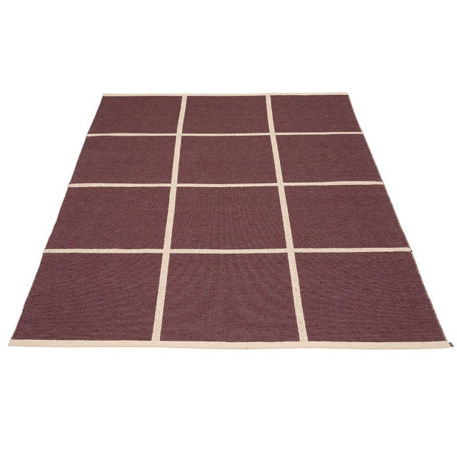 Criss Rug in Burgundy - Sea Green Designs