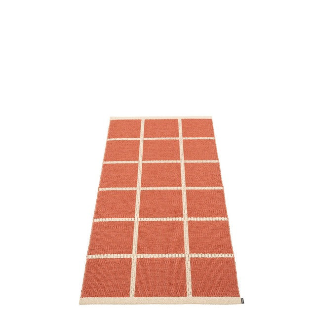 Criss Rug in Brick - Sea Green Designs