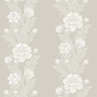 Blooming Stripe Wallpaper - Sea Green Designs