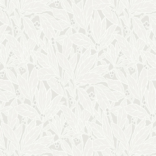 Leaf and Berry Wallpaper - Sea Green Designs