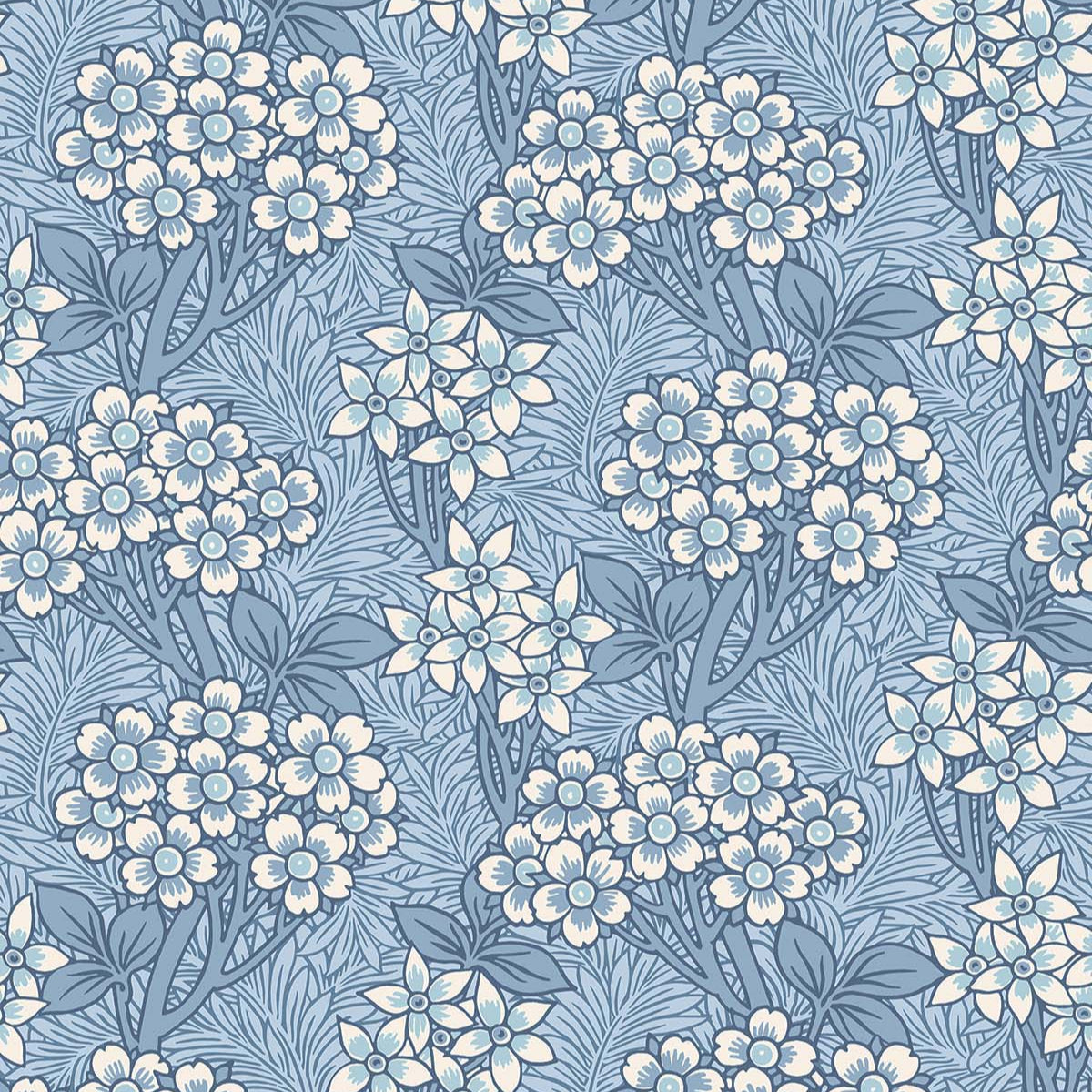 Floral Vine Wallpaper - Sea GReen Designs
