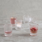 Pressed Clear Shot Glasses, Set of 6 - Sea Green Designs