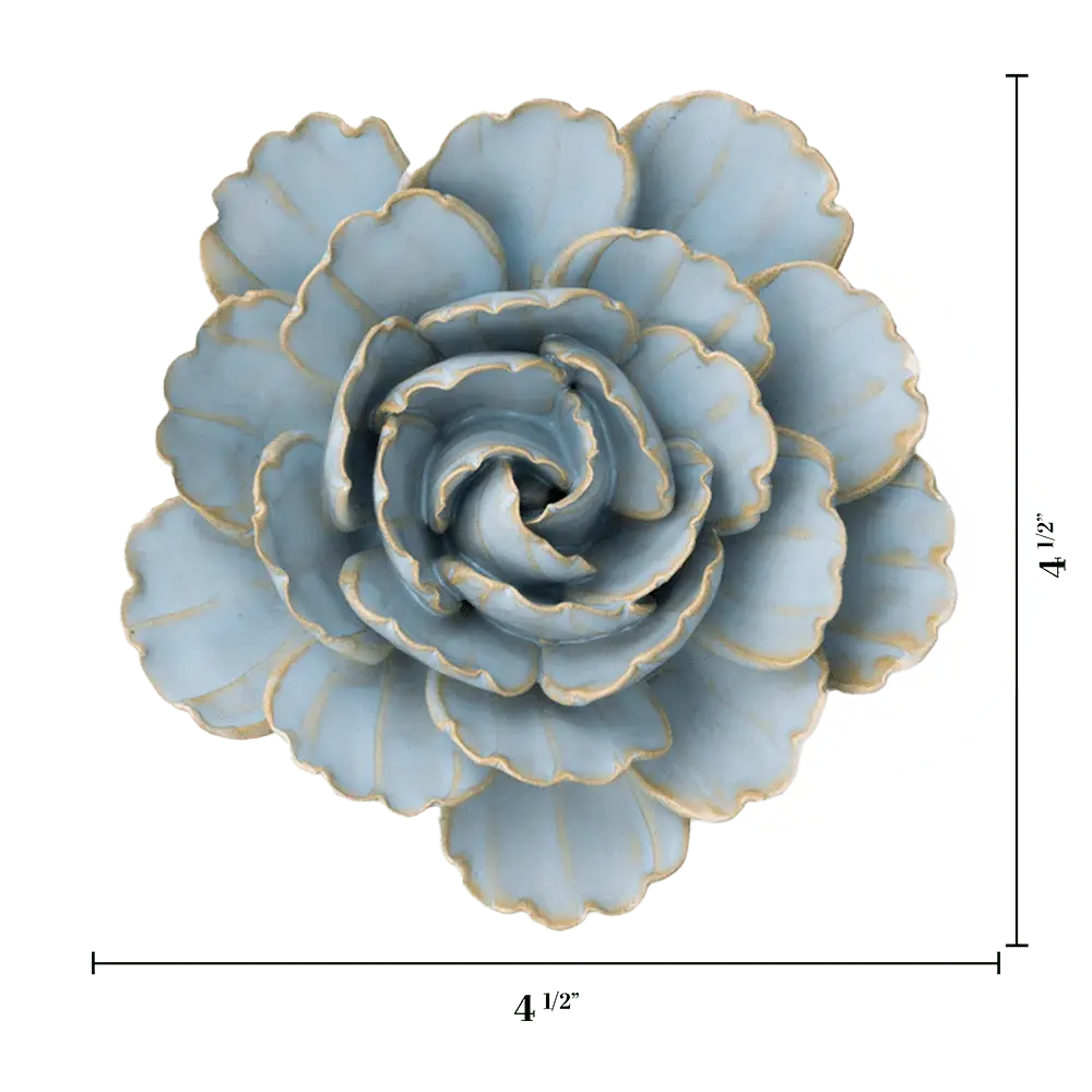 Coral Robin's Egg Blue Keiko Peony Flower - Sea Green Designs