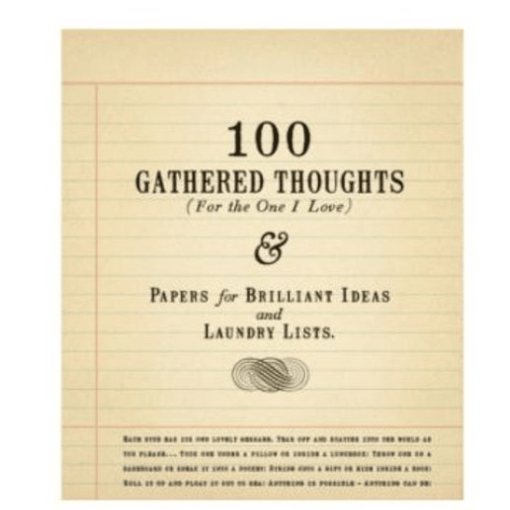 100 Gathered Thoughts | "For The One I Love" Notepad - Sea Green Designs