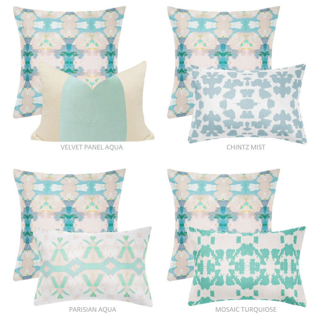 Blue Lagoon 22x22 Pillow - Sea Green Designs