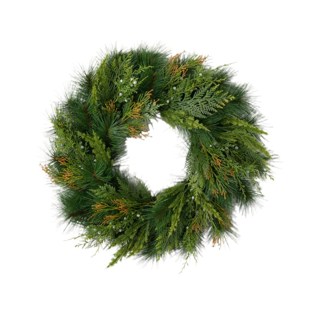 Mixed Pine & Juniper Wreath - Sea Green Designs