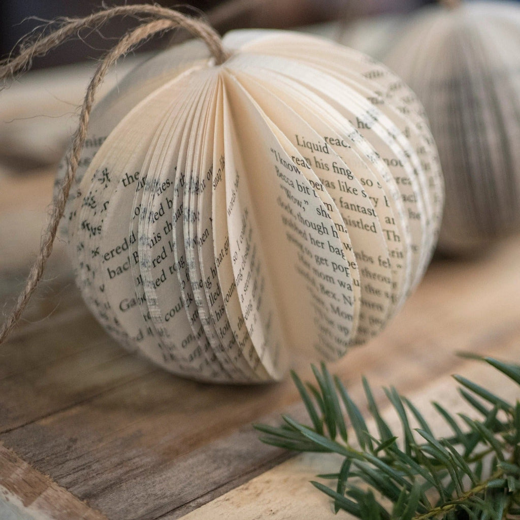 Book Ornament, Set of 3 - Sea Green Designs