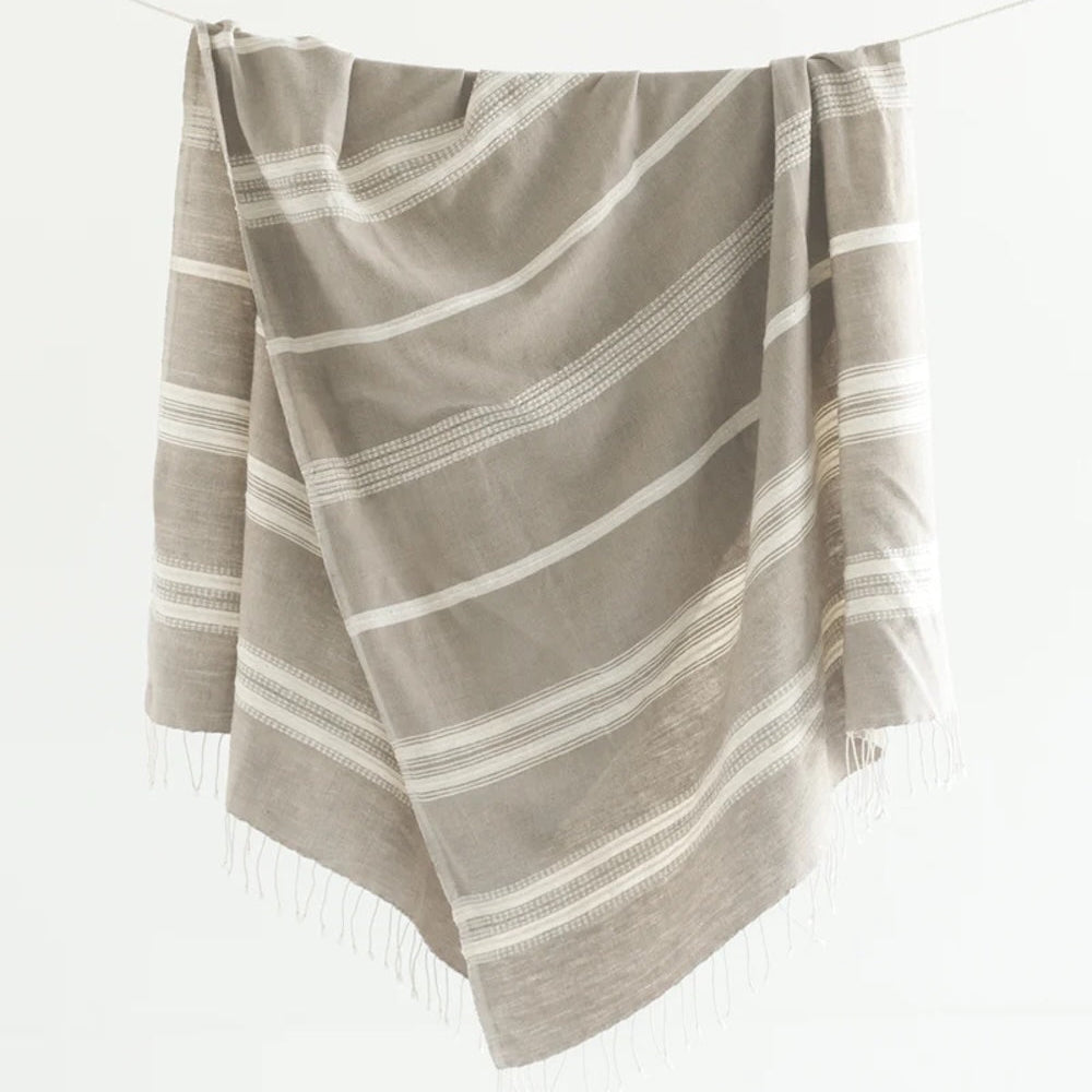 Aden Cotton Bath Towel - Sea Green Designs