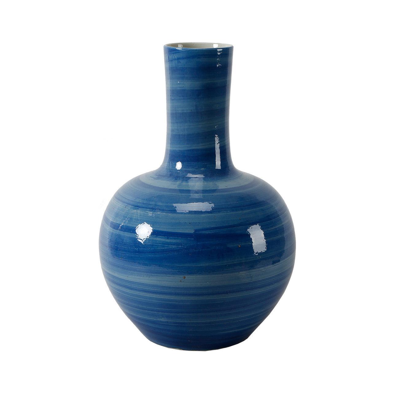 20" High Sky Blue Bottle - Sea Green Designs