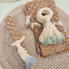 Ombre Fringe Napkin Ring - Sea Green Designs