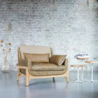 Woodnest - Solid Oak and Leather Cheyenne Armchair – image 3