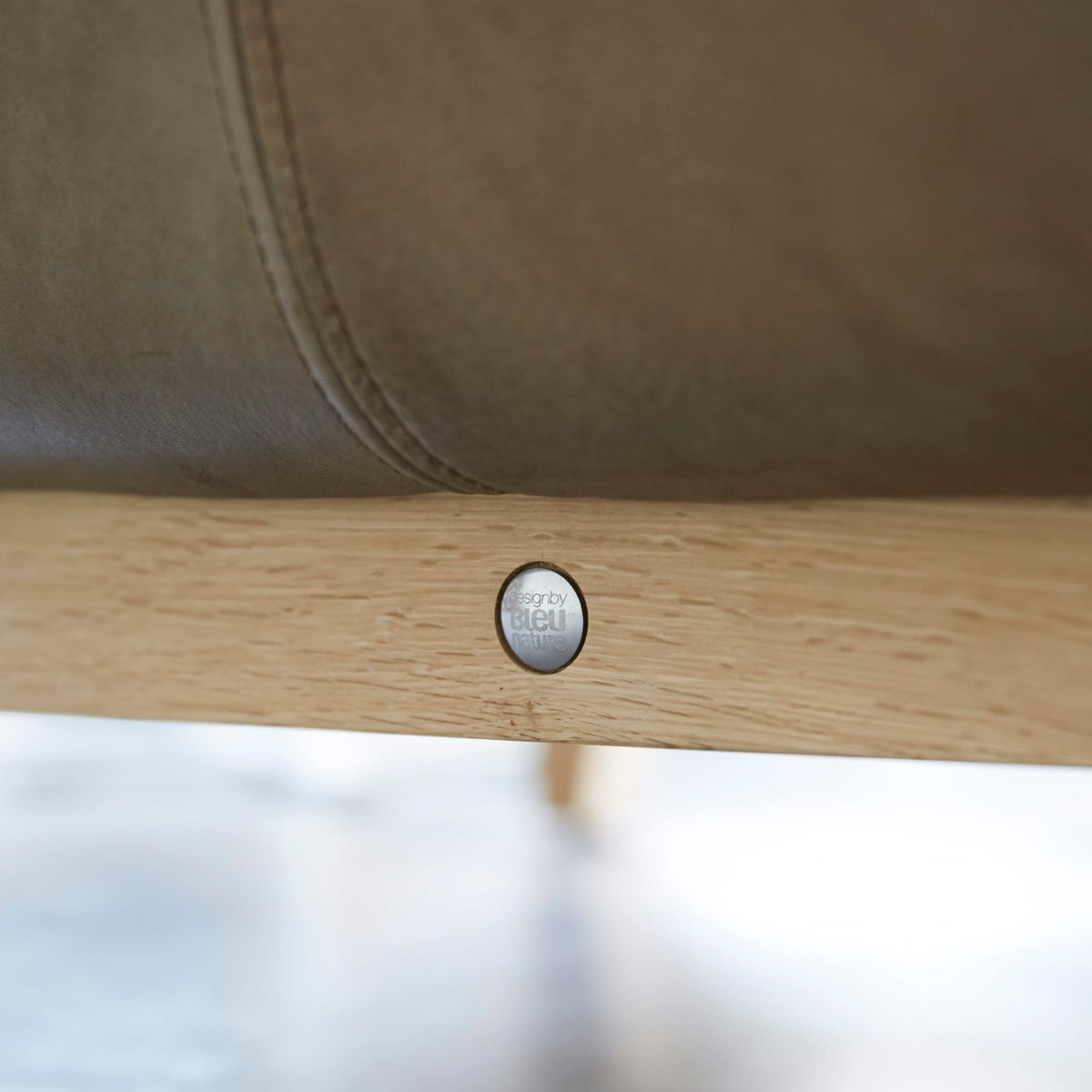 Woodnest - Solid Oak and Leather Cheyenne Armchair – image 9