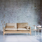Woodnest - Solid Oak and Leather Cheyenne 2-Seat Sofa – image 3