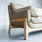 Woodnest - Solid Oak and Leather Cheyenne 2-Seat Sofa – image 5