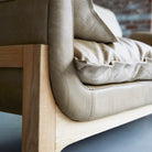 Woodnest - Solid Oak and Leather Cheyenne 2-Seat Sofa – image 14