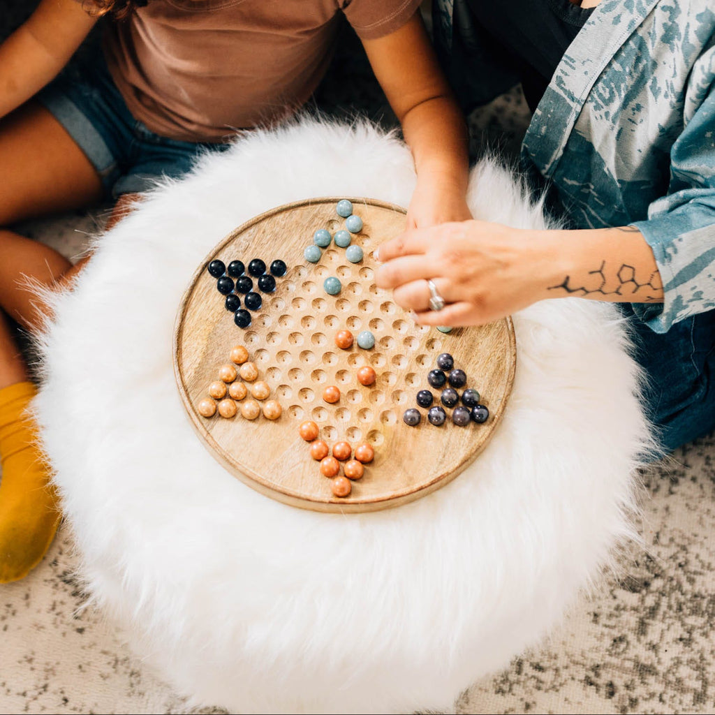 Star Checkers Game - Sea Green Designs