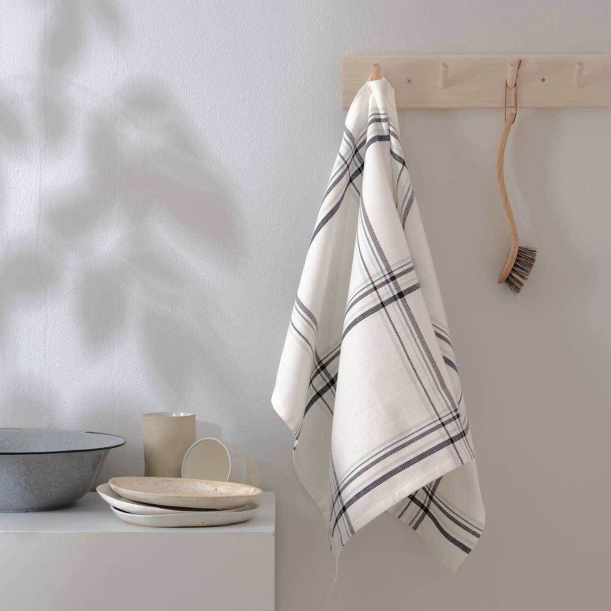 Kitchen Towel in Ocean Check - Sea Green Designs
