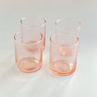 Recycled Hammered Glasses, Set of 4 - Sea Green Designs