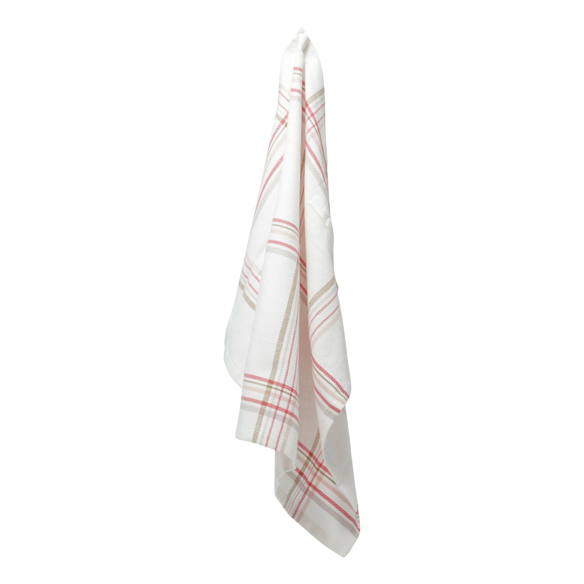 Kitchen Towel in Floral Check - Sea Green Designs