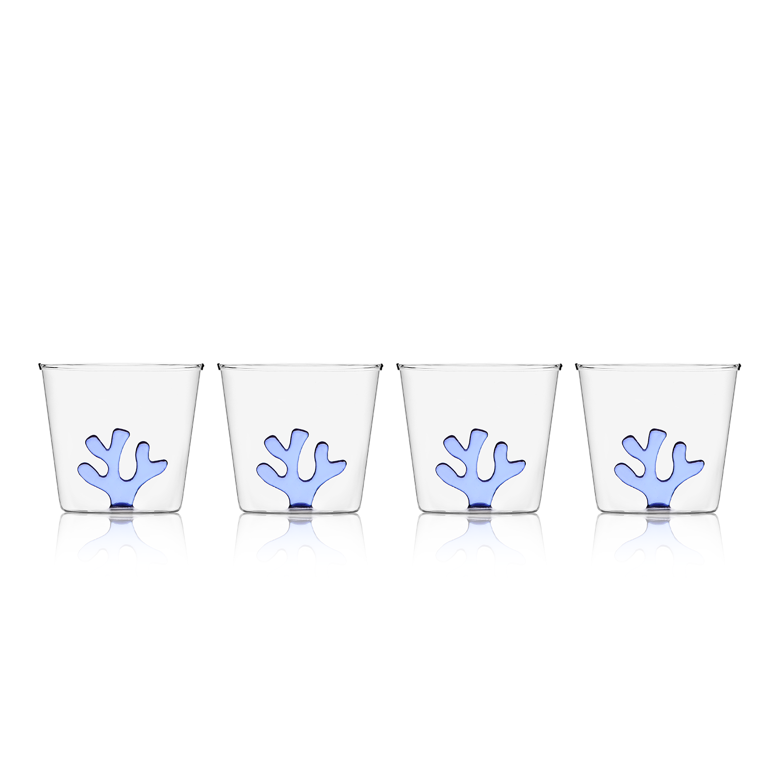 Whimsical Tumbler Glasses | Set of Four - Sea Green Designs
