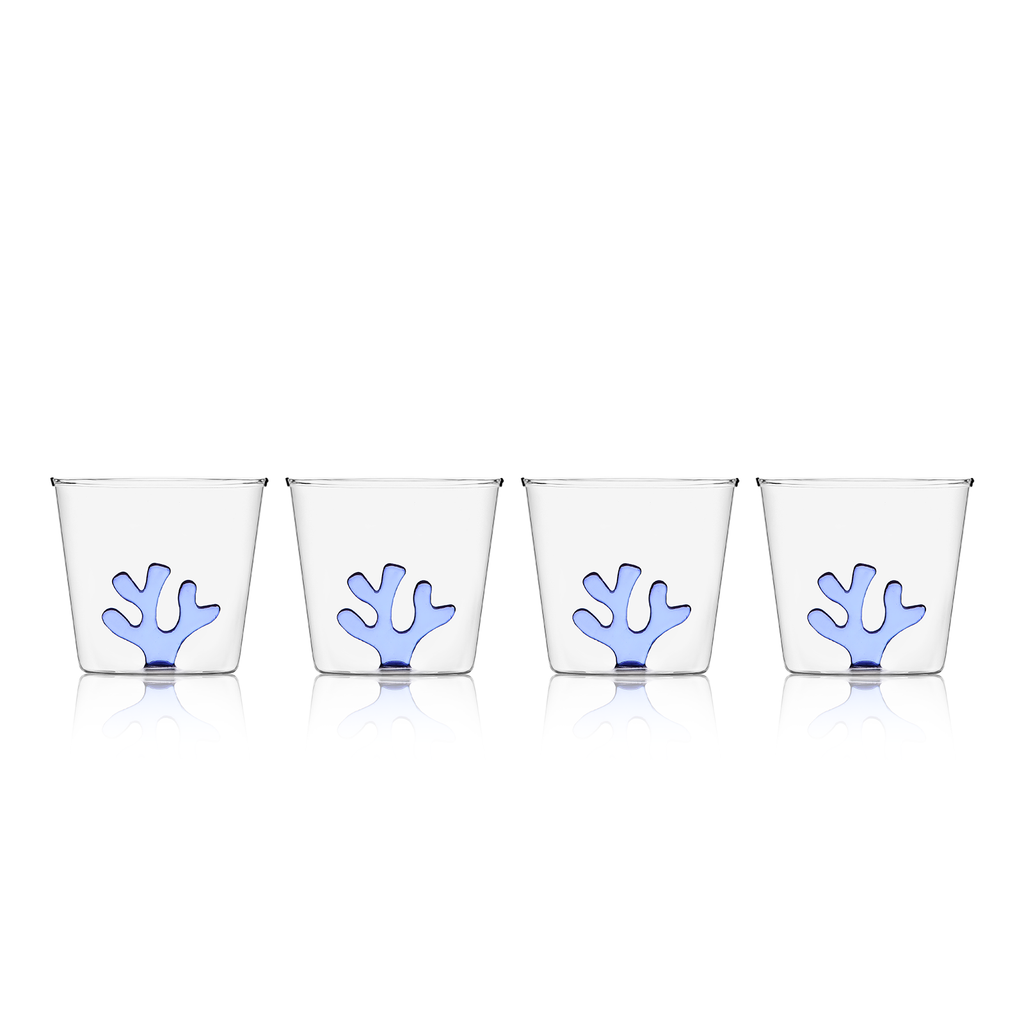 Whimsical Tumbler Glasses | Set of Four - Sea Green Designs