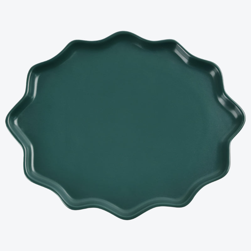 Forest Star Dinner Plate Recycled Ceramic Eco-Clay, Set of 4 - Sea Green Designs