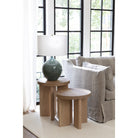 Fraya Round White Oak Side Table - Live from Detroit