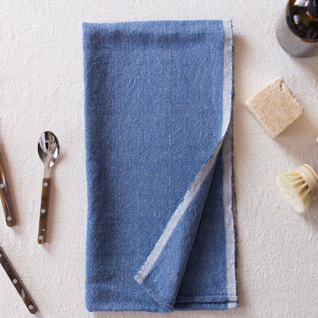 Chambray Hand Towel - Sea Green Designs