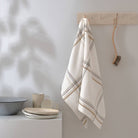 Kitchen Towel in Earth Check - Sea Green Designs