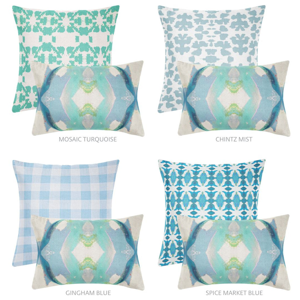 Jasmine Blue 14x20 Pillow - Sea Green Designs