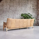 Woodnest - Solid Oak and Leather Cheyenne 3-Seat Sofa – image 10