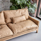 Woodnest - Solid Oak and Leather Cheyenne 3-Seat Sofa – image 8