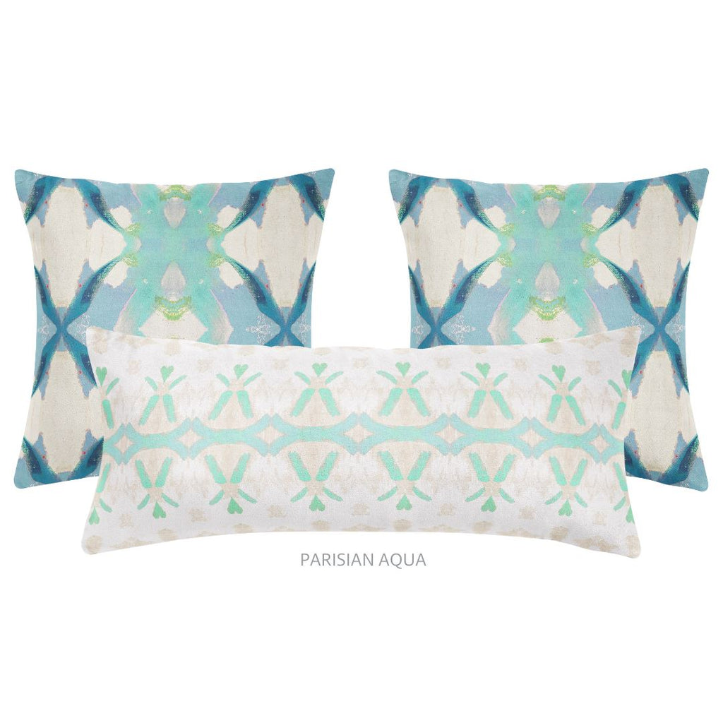 Jasmine Blue 26x26 Pillow - Sea Green Designs