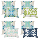 Jasmine Blue 22x22 Pillow - Sea Green Designs