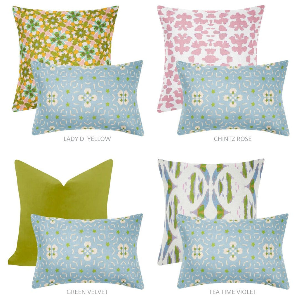 Dorset Garden Blue 14x20 Pillow - Sea Green Designs