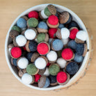Felt Christmas Acorns, Set of 15 - Sea Green Designs