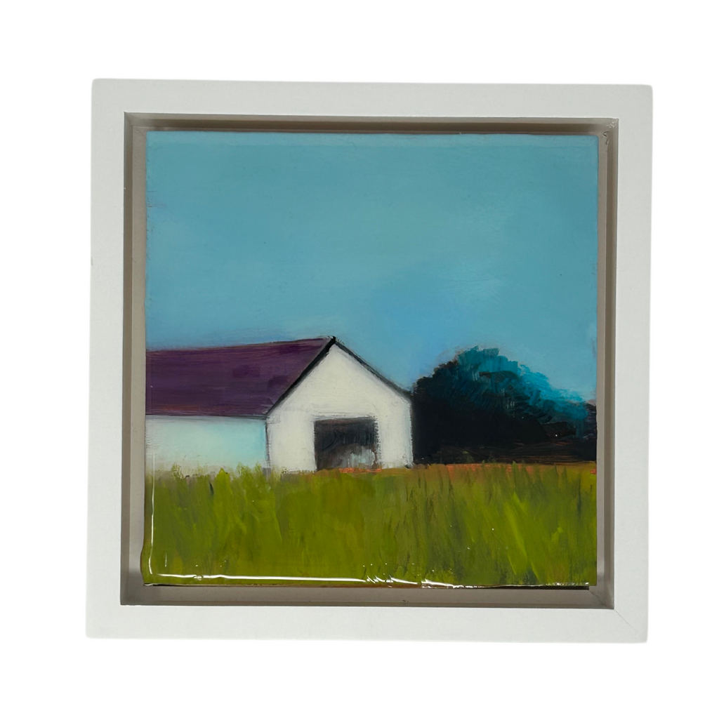 Purple Roof Barn by Maureen Travers - Sea Green Designs