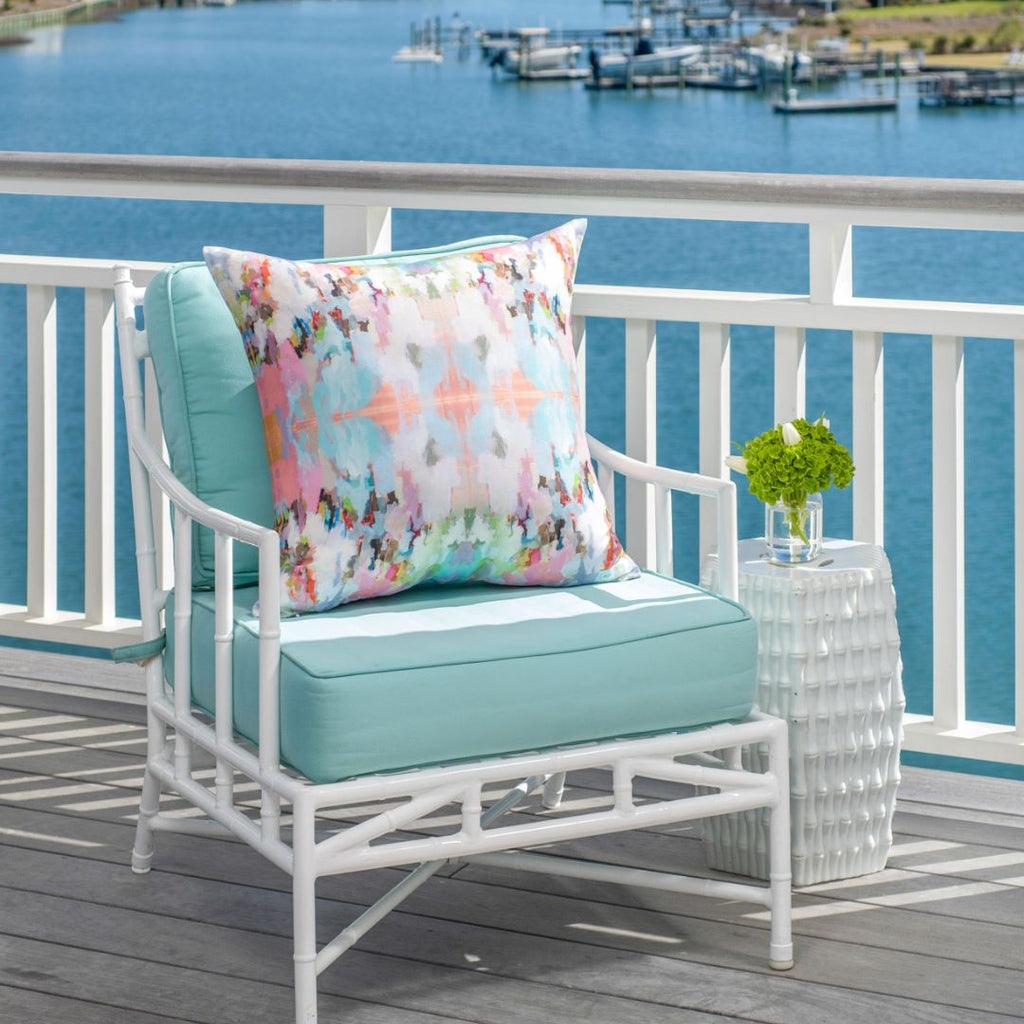 Brooks Avenue 22x22 Outdoor Pillow - Sea Green Designs