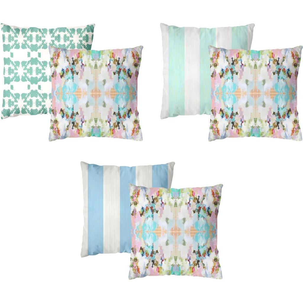 Brooks Avenue 22x22 Outdoor Pillow - Sea Green Designs