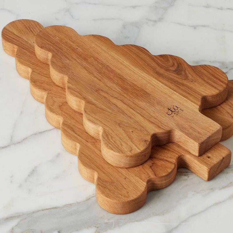 Scalloped Tree Cutting Board, Small - Sea Green Designs