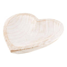 Carved Heart Bowl - White