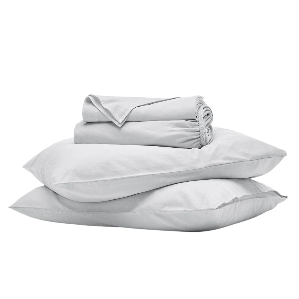Signature Vintage Washed Sheet Set - Sea Green Designs
